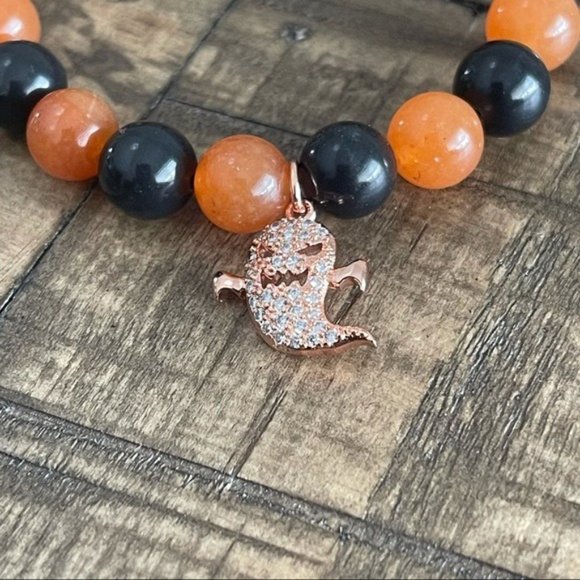 8mm Halloween Stretch Bracelet - Picture 2 of 3